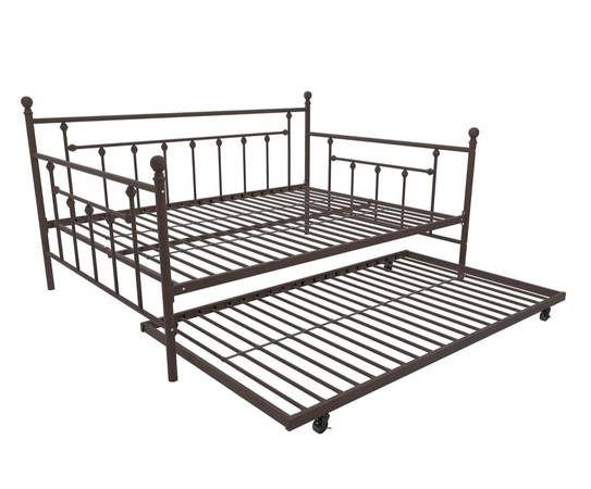 Metal daybed full over twin trundle (Bay harbor islands)