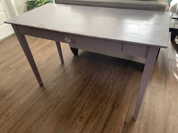 Desk – 47 inch length and purple with drawer (Maitland)