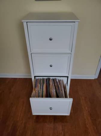 Wood file cabinet, 3 drawers, white (Maitland)