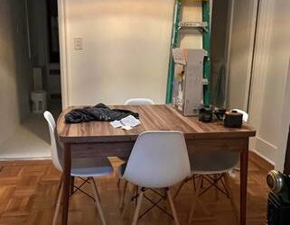 Extendable wood table (seats 4-6) (Midwood) NY