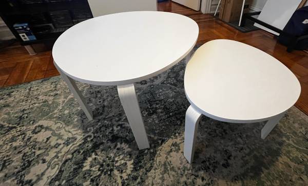 Ikea Svalsta nesting tables, white (Astoria) NY