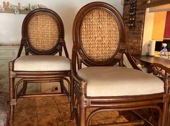 4 rattan chairs (West Palm Beach)