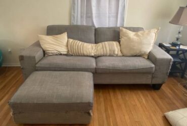 Ikea Kivik couch with storage ottoman (Austin)