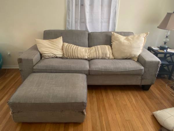 Ikea Kivik couch with storage ottoman (Austin)