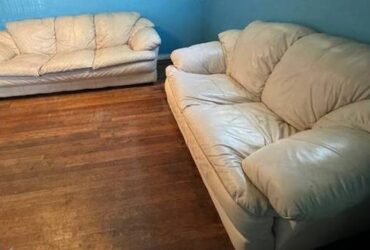 Leather Couch and Love Seat Set (South Ozone Park)