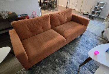 Orange Rooms To Go Couch/Love Seat set
