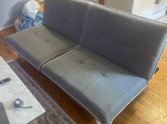 Grey sleeper couch (Upper West Side)